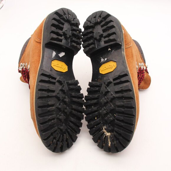 Vintage Jcpenny Women’s Size 7 B  Brown Leather Hiking Boots Made in USA - Picture 7 of 11